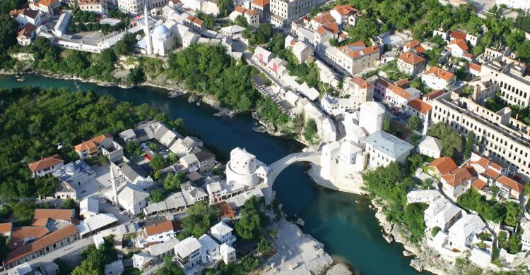 Imagen panorámica de Mostar
