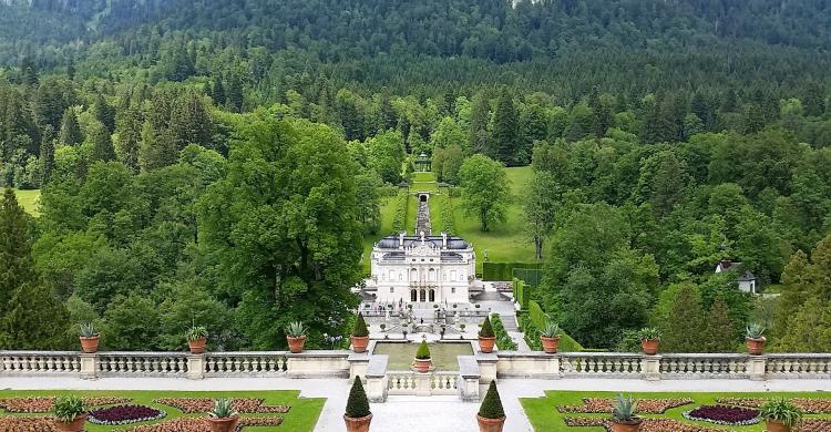 Panorámica de los jardines del Palacio de Nymphenburg