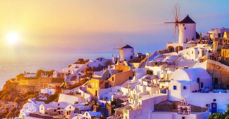 Atardecer en Oia