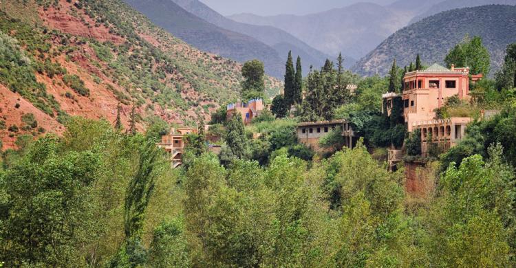 Aldea bereber en el valle de Ourika 