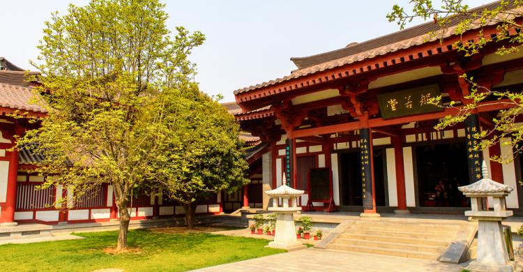 Uno de los pabellones de la Gran Pagoda del Ganso Salvaje
