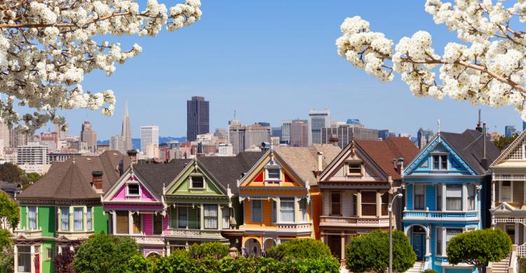 "Painted Ladies" casas victorianas de San Francisco