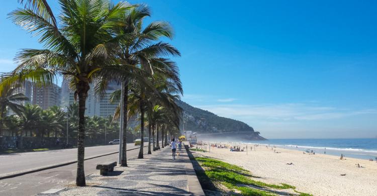 Paseo marítimo de la Playa de São Conrado