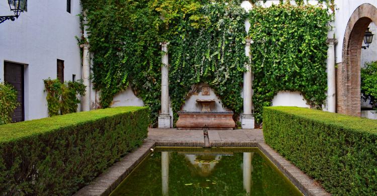 Patio en el interior del Alcázar