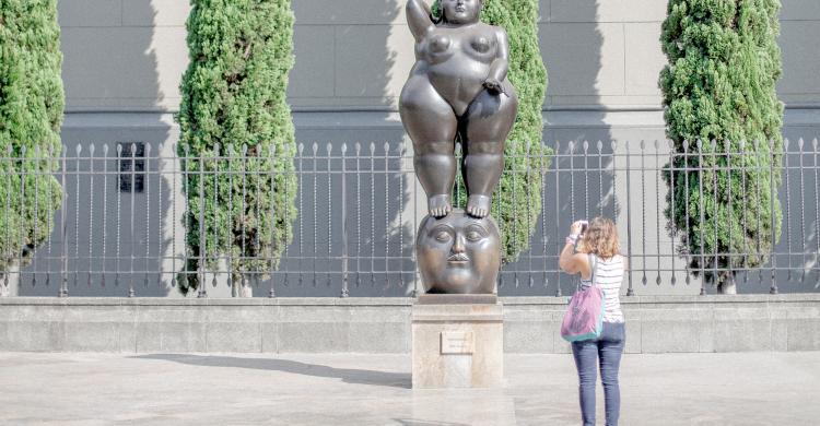 Plaza de Botero en el centro de Medellín