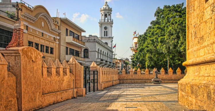 Plaza del centro histórico de Santo Domingo