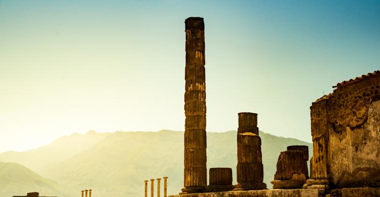 Restos de la antigua ciudad romana de Pompeya