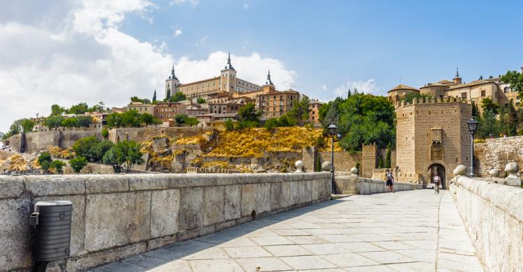 Vista panorámica de Toledo, Puente de Alcántara