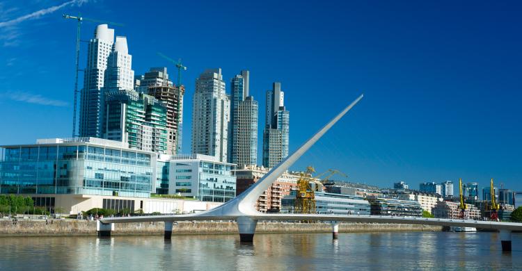 El Puente de la Mujer, en Puerto Madero