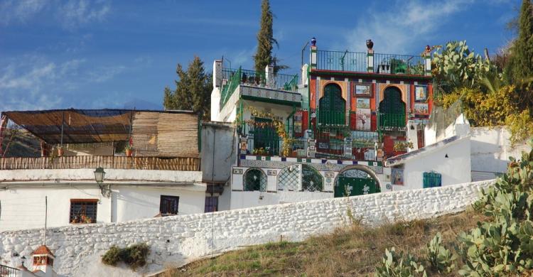 Barrio gitano en el cerro del Sacromonte