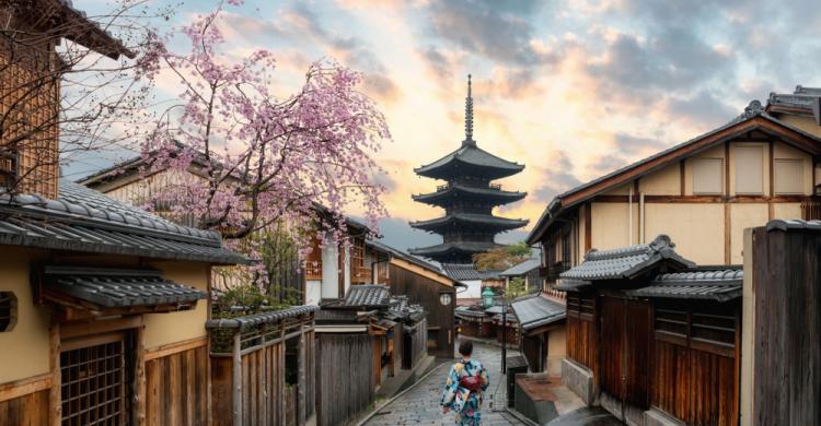 Calle Sannen-zaka y Pagoda de Yasaka