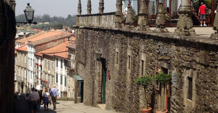 Calles del centro histórico de Santiago de Compostela
