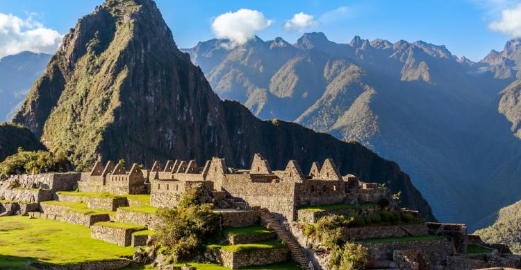 Sector urbano de la antigua ciudadela del Machu Picchu