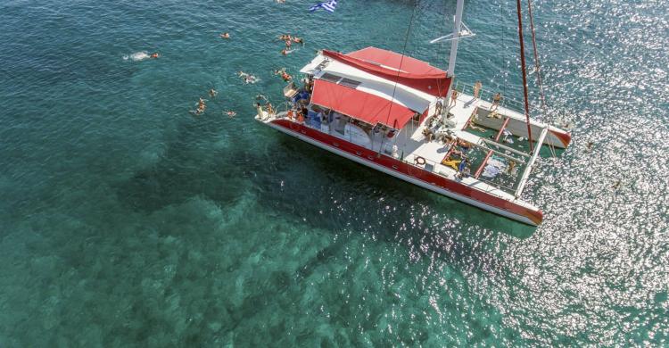 Snorkel en Santorini