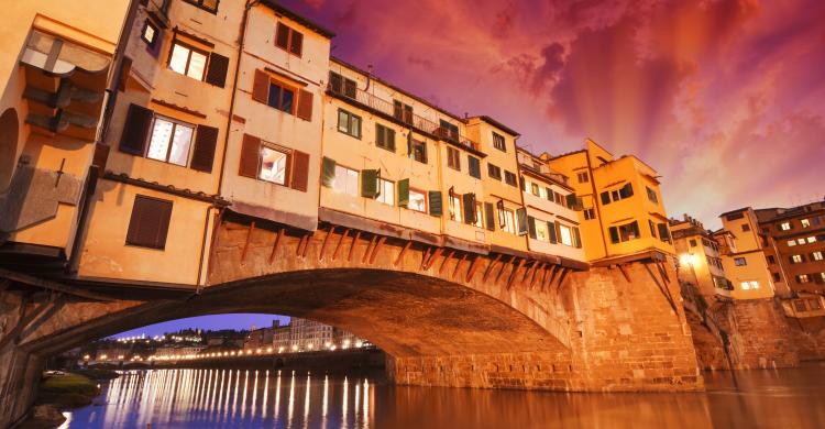 Atardecer en el Ponte Vecchio
