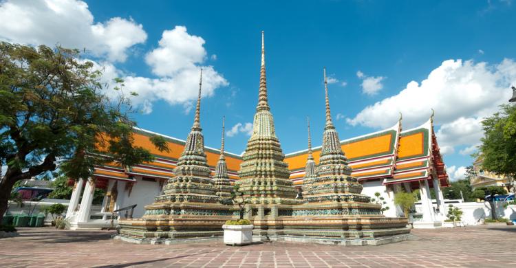 Jardines del templo Wat Pho