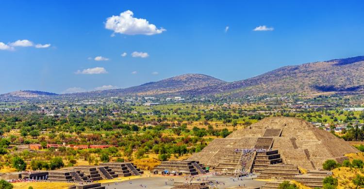 Pirámides de Teotihuacán, vista panorámica