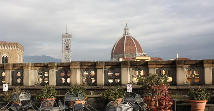 Terraza de la Galería de los Uffizi