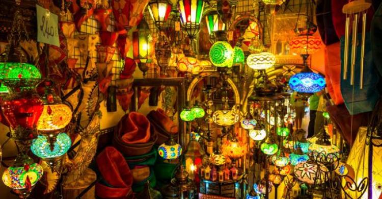 Tiendas del zoco en Marrakech
