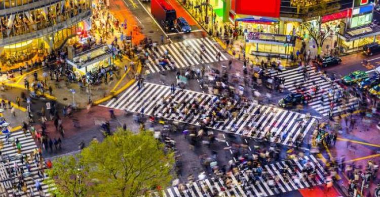 Famoso cruce de Shibuya