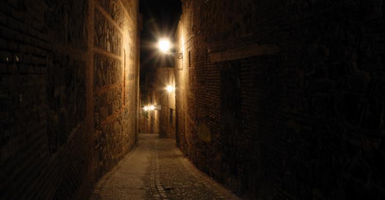 El casco antiguo por la noche