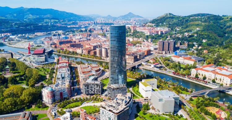 Vista aérea de la Torre Iberdrola