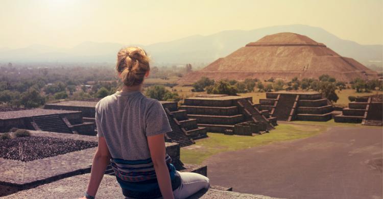 Vista de Teotihuacán "Ciudad de los Dioses"