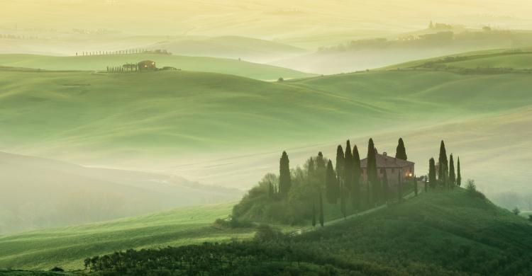 Val d'Orcia, la Toscana