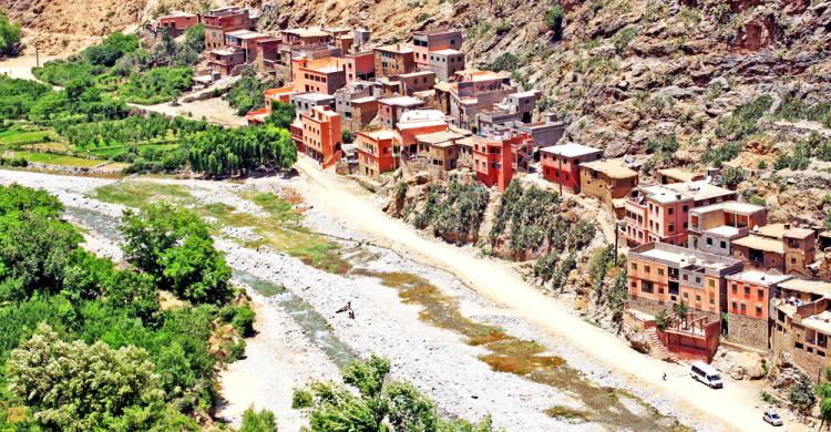 Valle y arroyo de Ourika corazón del país Bereber