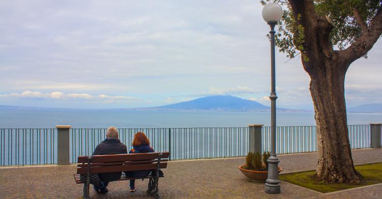 Vistas desde Villa Comunale en Sorrento