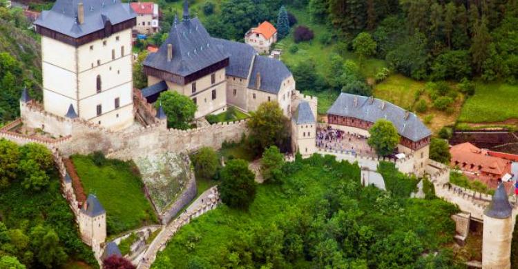 Vistas del castillo Karlstejn