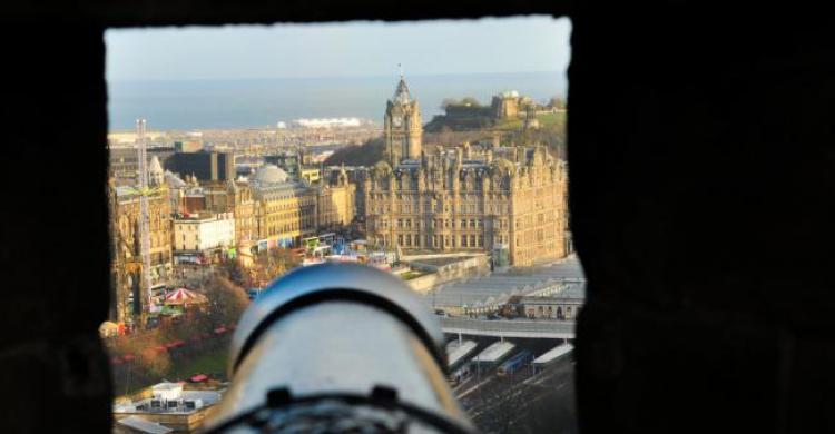 Vistas de Edimburgo desde el Castillo