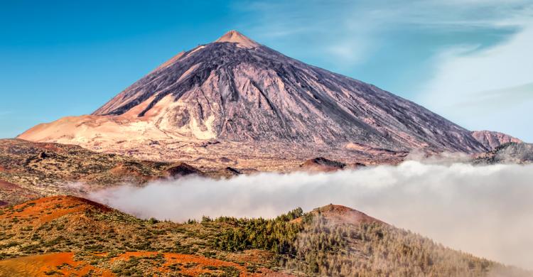 Vistas del volcán del Teide