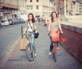 Moverse en bicicleta por Cracovia