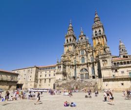 Catedral de Santiago de Compostela, en la Praza do Obradoiro