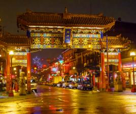 Puerta china en el Chinatown de Vancouver