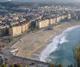 La Zurriola, en San Sebastián