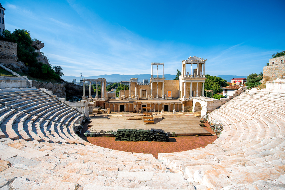 Teatro romano de Plovdiv, cerca de Sofía