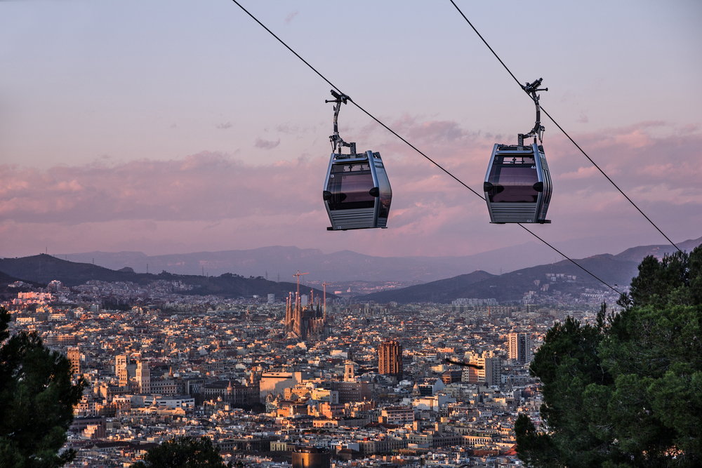 Teleférico en Barcelona