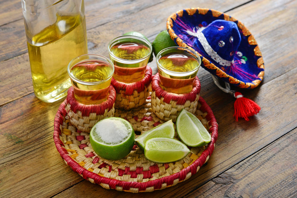 Chupitos de tequila en Cancún