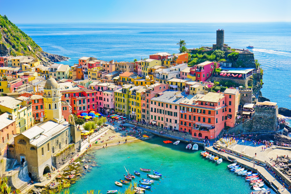 Vernazza en vista aérea