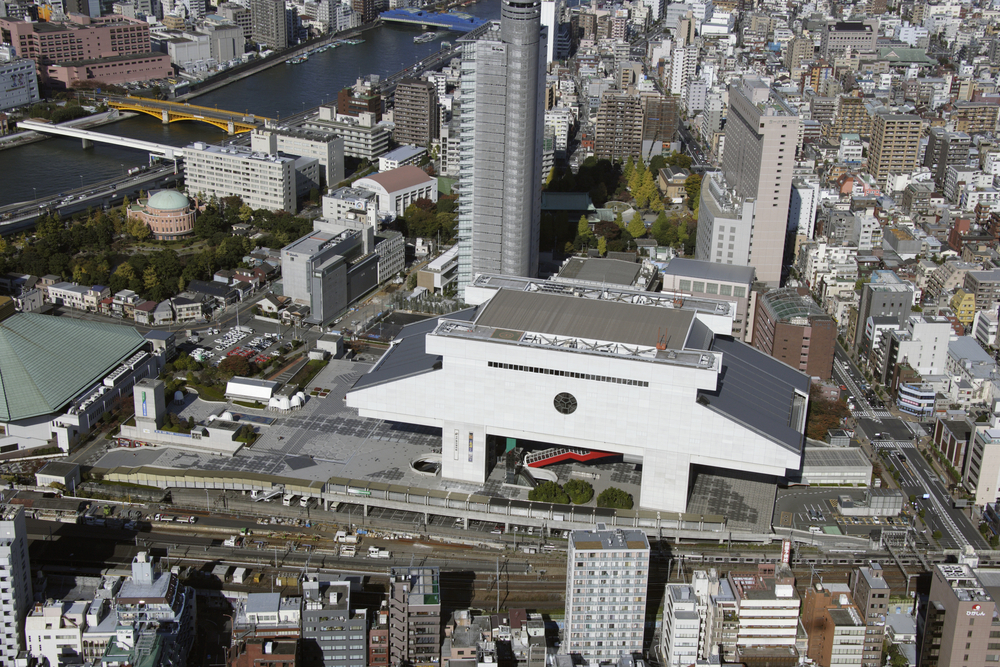 Vistas aéreas del Museo Edo-Tokyo