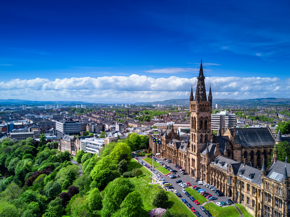 Vistas aéreas de Glasgow