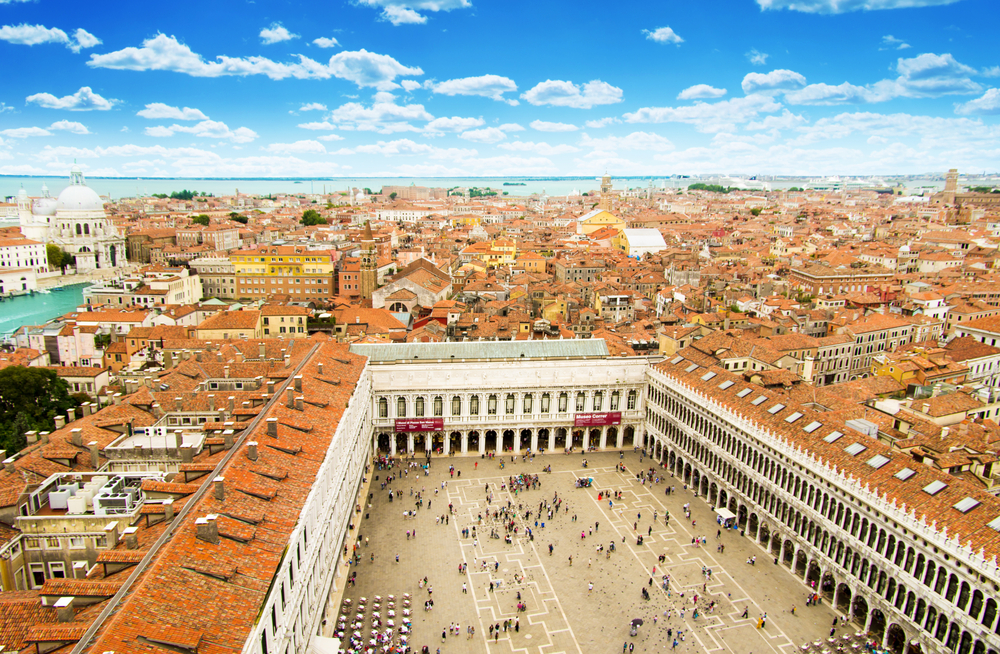 Vistas desde el Campanile de Venecia