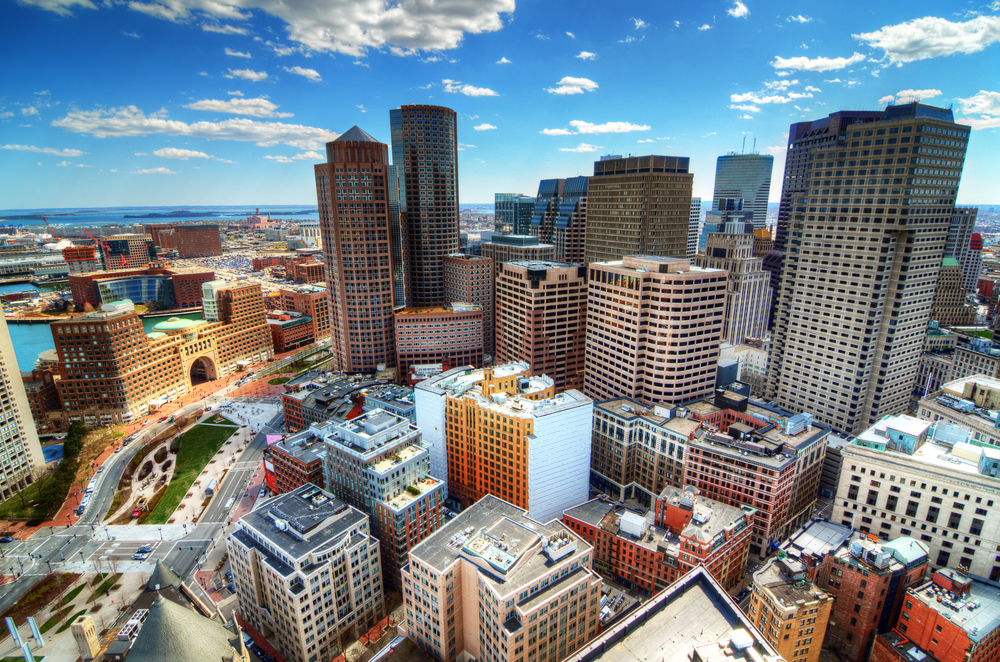 Vistas aéreas de Boston