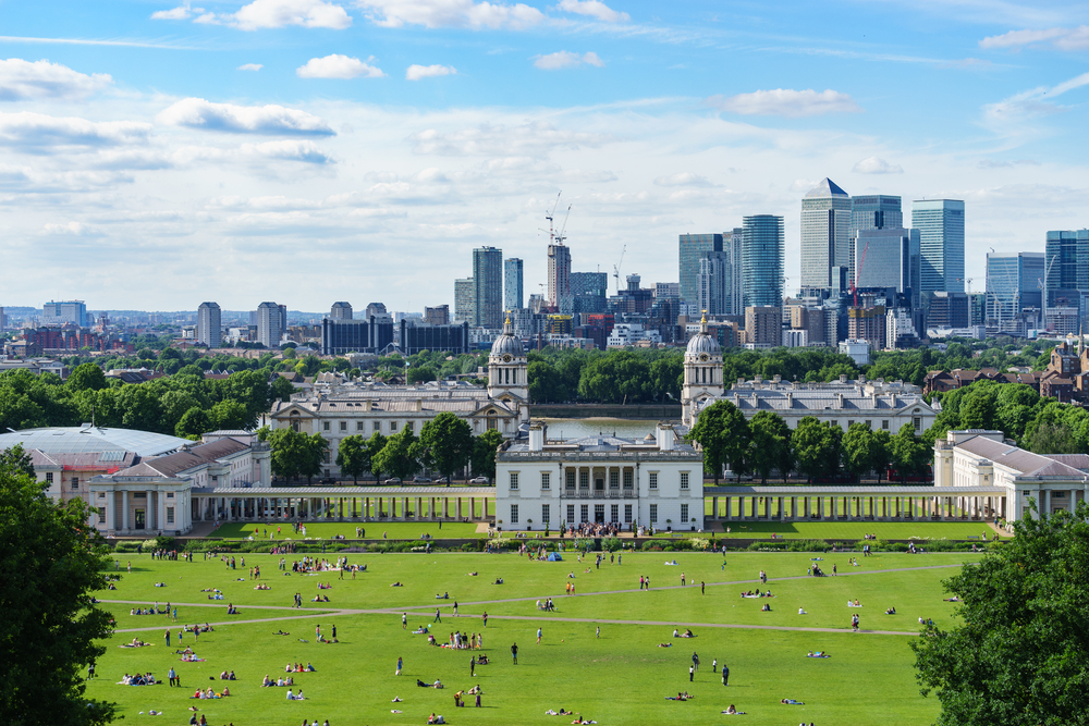 Vistas del Greenwich Park de Londres